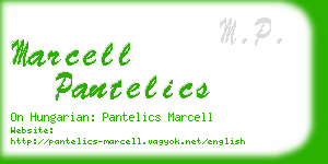 marcell pantelics business card